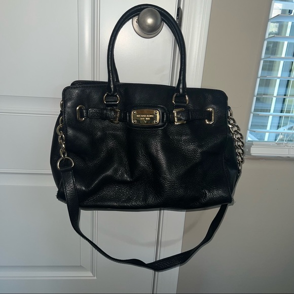 Michael Kors Black Pebbled Leather Handbag/Shoulder bag - Picture 1 of 12